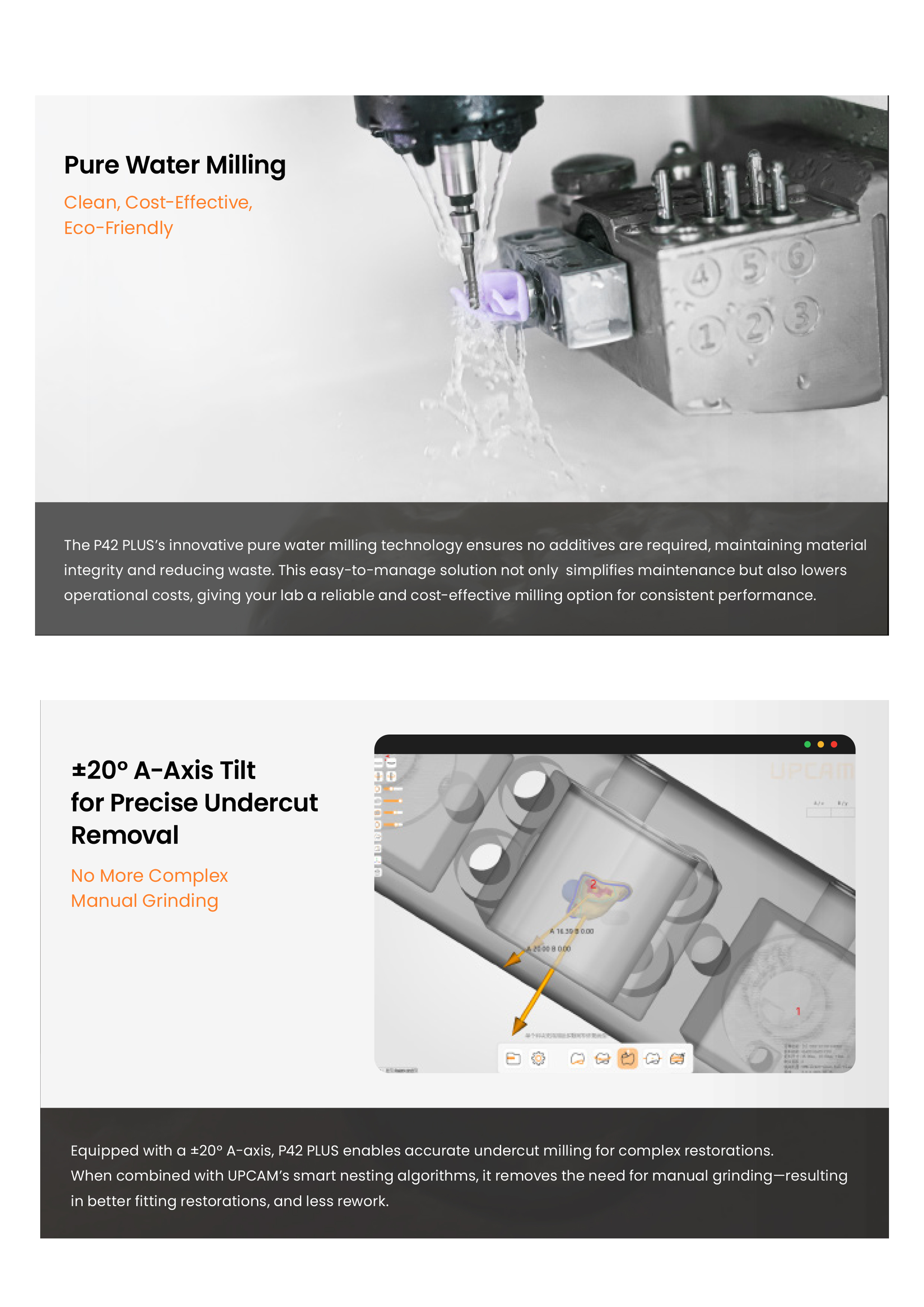 UP3D Tech _P42 Plus Wet Milling Machine FeaturUP3D Tech _P42 Plus Wet Milling Machine Feature Pg1.jpge Pg1